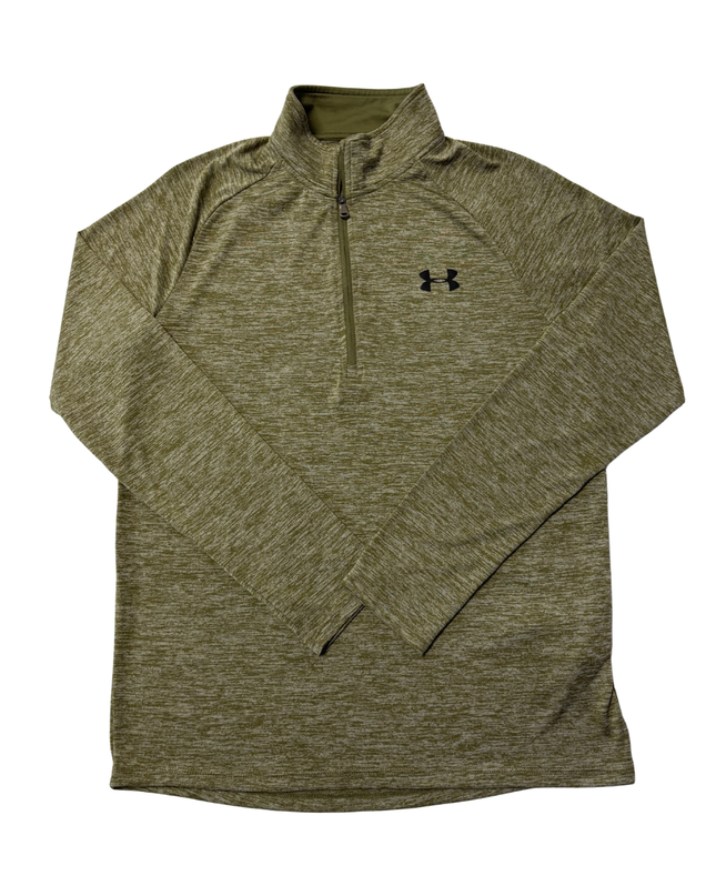Under Armour Green Heathered Quarter-Zip Sports Upper