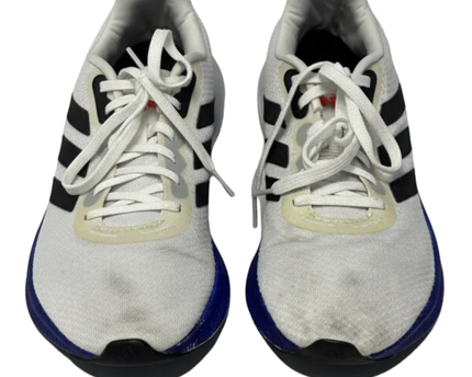 Adidas White/Blue Men's Athletic Running Sneakers