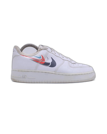 Nike Air Force 1 Low '07 Quadruple Swoosh White Navy Crimson  Sneaker | EU 41