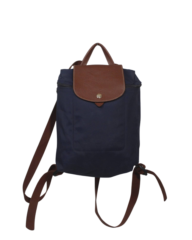 Longchamp Blue Le Pliage Nylon Backpack