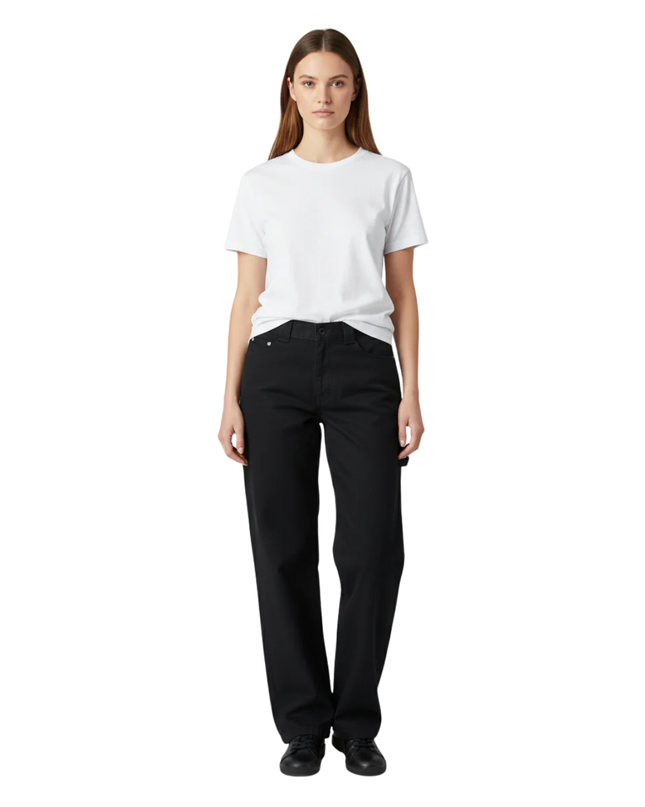 Dickies Black Worker Crop Roll Pants