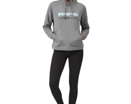 Patagonia Grey Uprisal Graphic Logo Hoodie