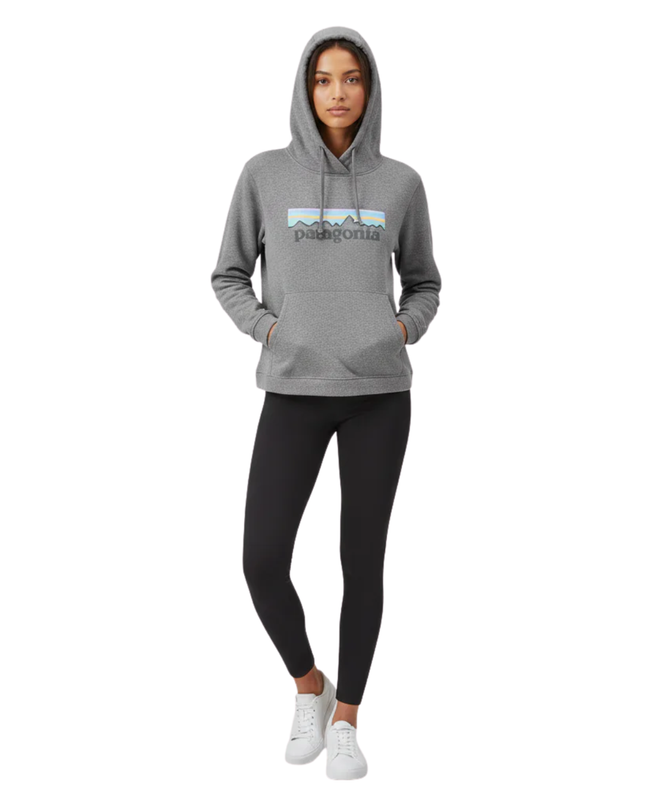 Patagonia Grey Uprisal Graphic Logo Hoodie