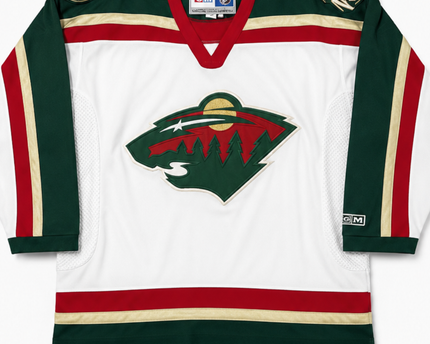 CCM White Minnesota Wild Vintage NHL Hockey Jersey