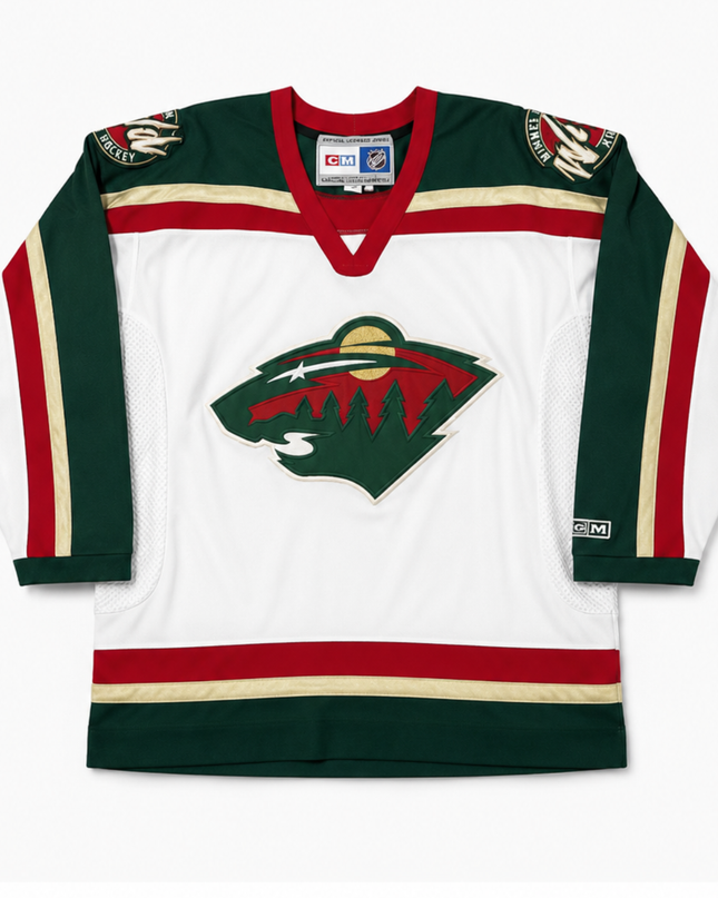 CCM White Minnesota Wild Vintage NHL Hockey Jersey