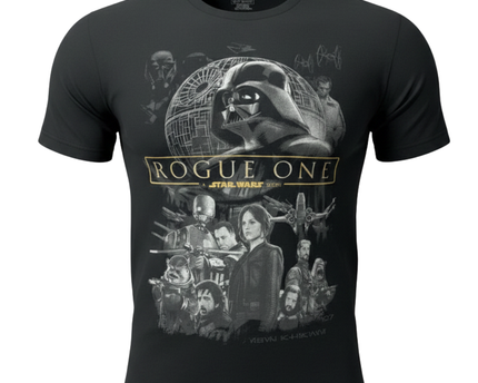 Jerry Leigh Black Star Wars Rogue One Graphic Tee