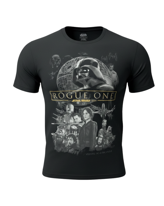 Jerry Leigh Black Star Wars Rogue One Graphic Tee