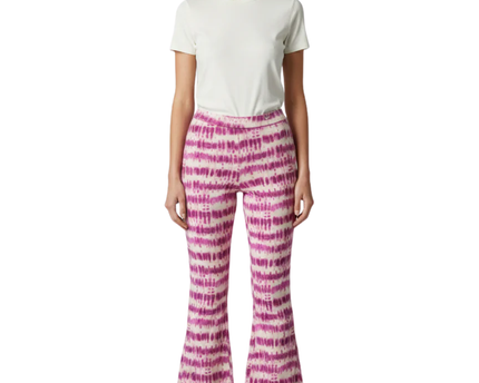 Pull&Bear Purple Tie-Dye Flare Leg Pants
