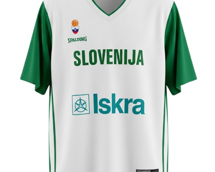 Spalding White Slovenija National Team Basketball Jersey