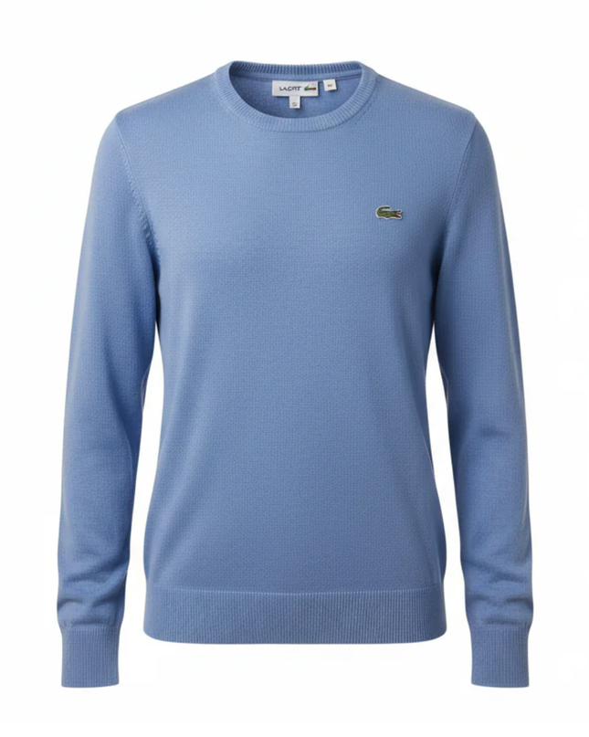 Lacoste Light Blue Crew Neck Knit Sweater