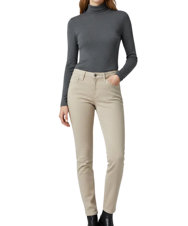 Lee Beige Scarlett Slim Fit Stretch Jeans