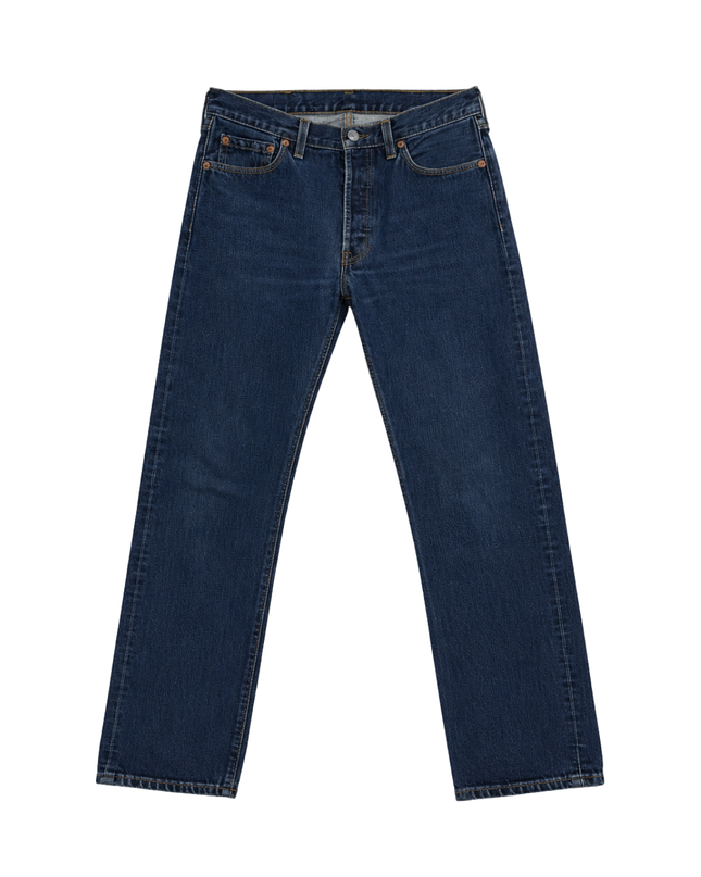 Levi's 501 Straight Leg Dark Blue Vintage Jeans