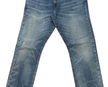 Polo Ralph Lauren Blue Straight Leg Distressed Jeans