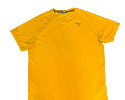 Puma Orange Men's Athletic Performance T-Shirt