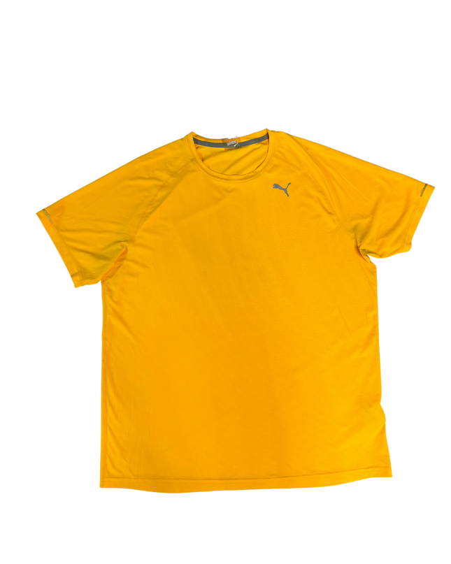 Puma Orange Men's Athletic Performance T-Shirt