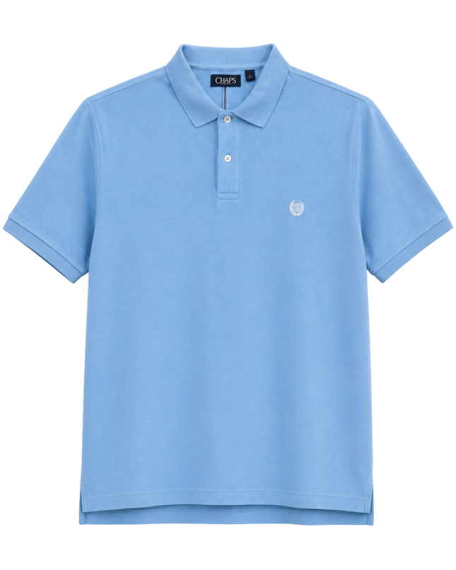 CHAPS Light Blue Short Sleeve Polo Shirt