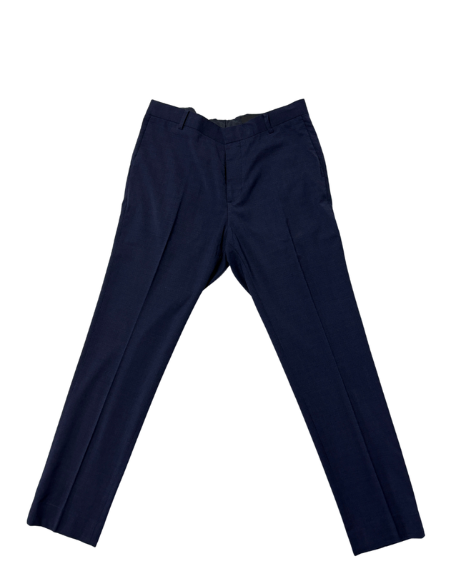 H&M Navy Blue Tailored Dress Trousers