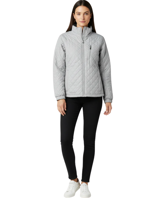 Columbia Grey Quilted Insulated Lightweight Jacket