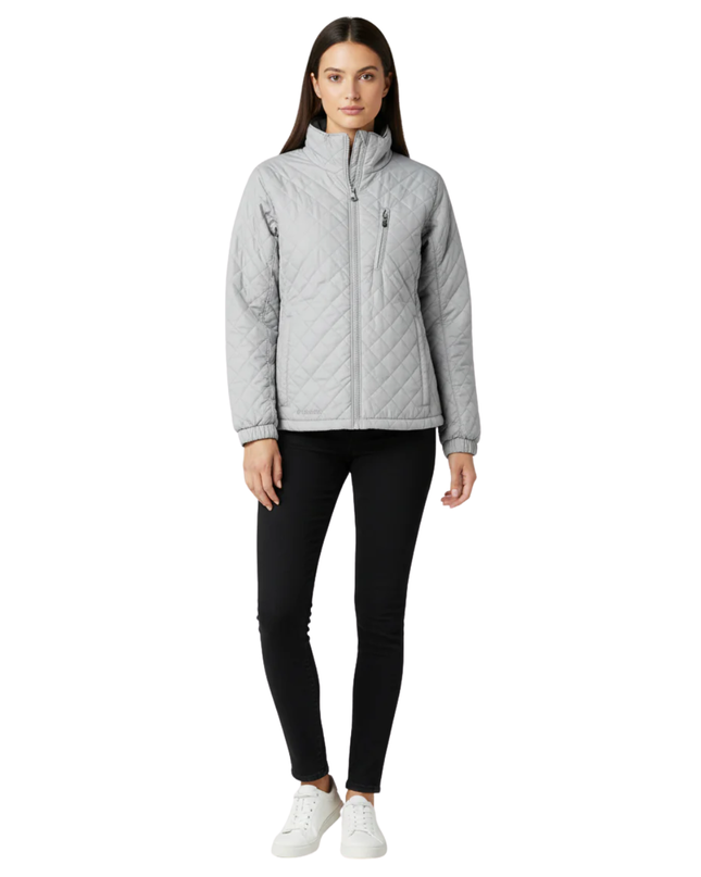 Columbia Grey Quilted Insulated Lightweight Jacket