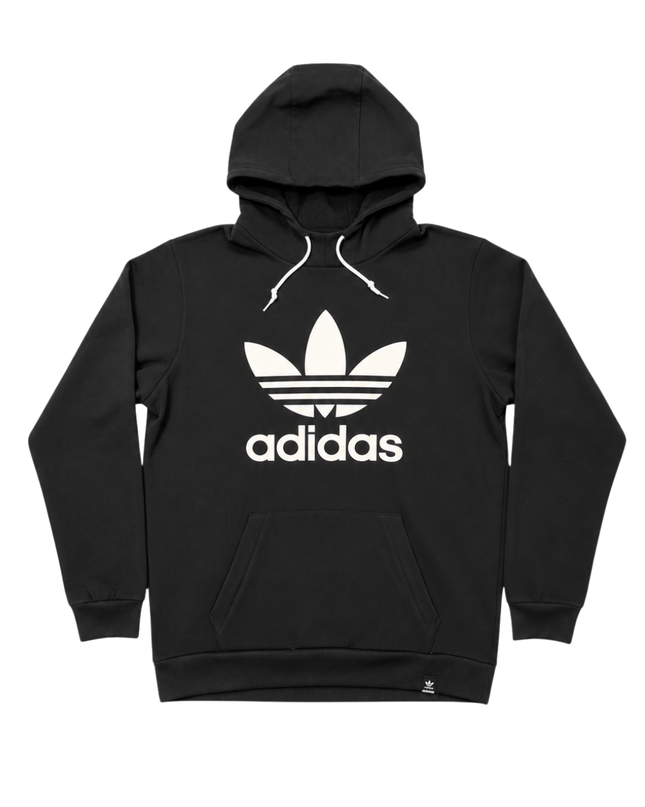 Adidas Black Trefoil Logo Graphic Hoodie
