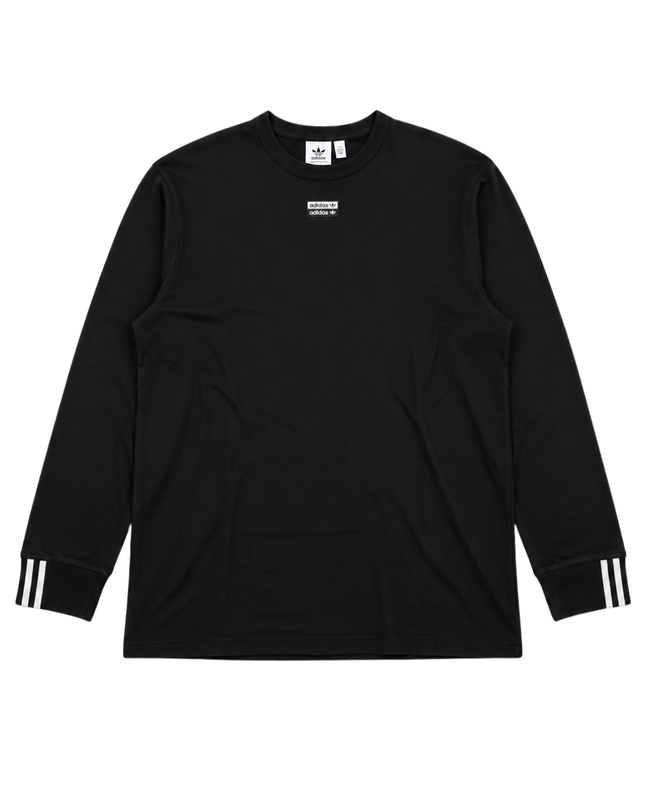 Adidas Black Long Sleeve Trefoil Graphic T-Shirt