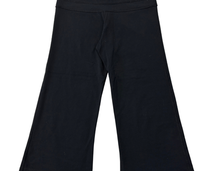 Lululemon Black Wide Leg Cropped Yoga Pants