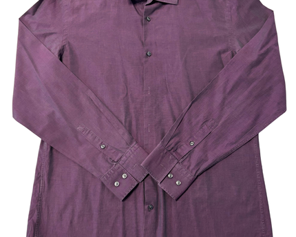 Boss Purple Slim Fit Long Sleeve Shirt