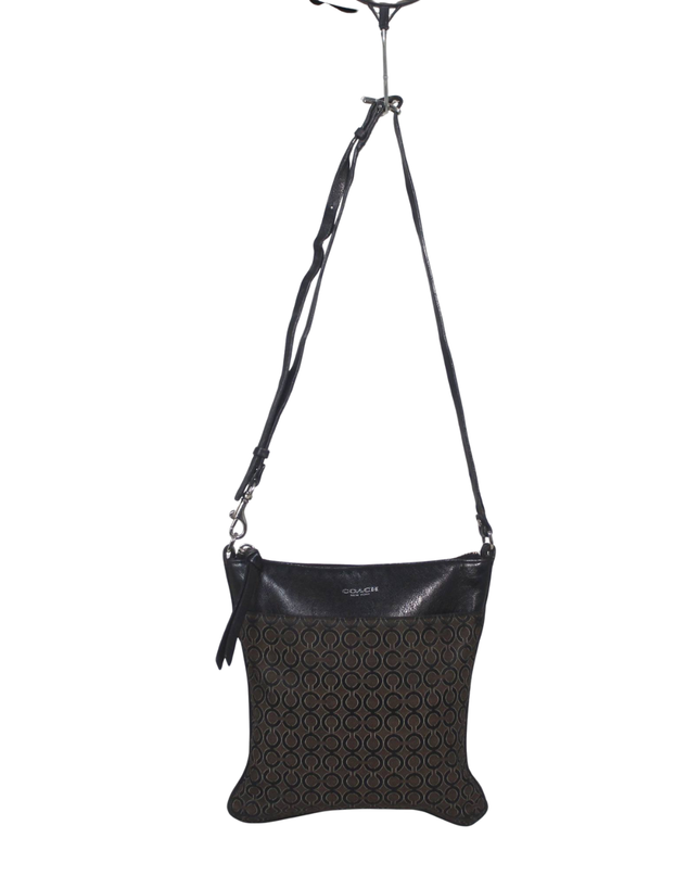 Coach Brown Signature Pattern Crossbody Bag