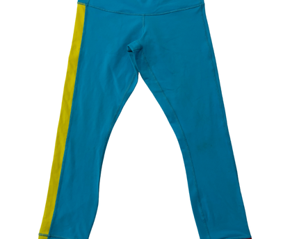 Lululemon Sportswear Blue Cropped Colorblock Leggings