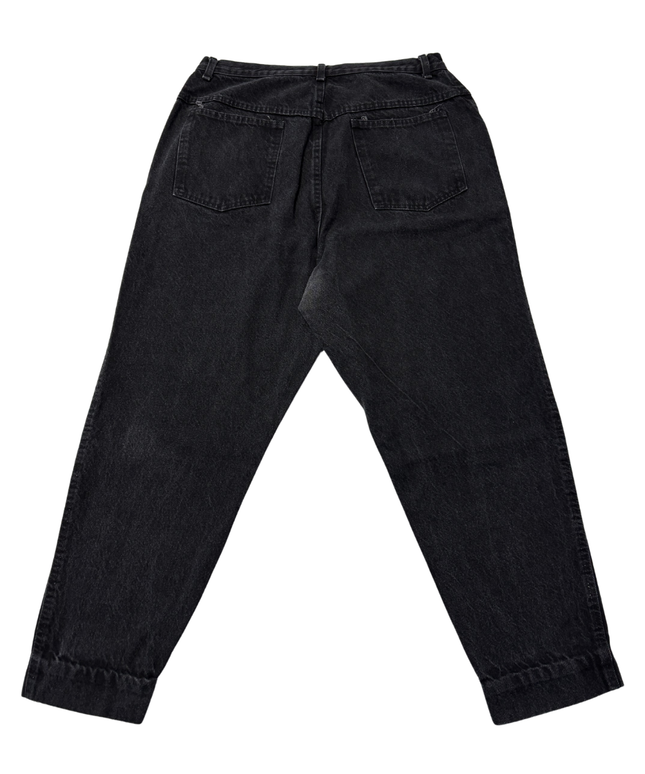 Forelli Denim Black High-Waisted Tapered Jeans