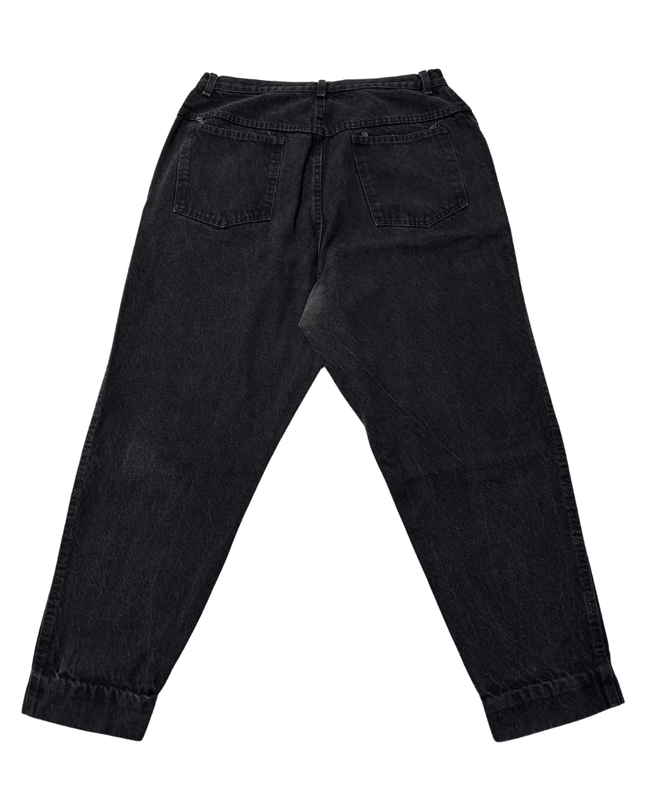 Forelli Denim Black High-Waisted Tapered Jeans