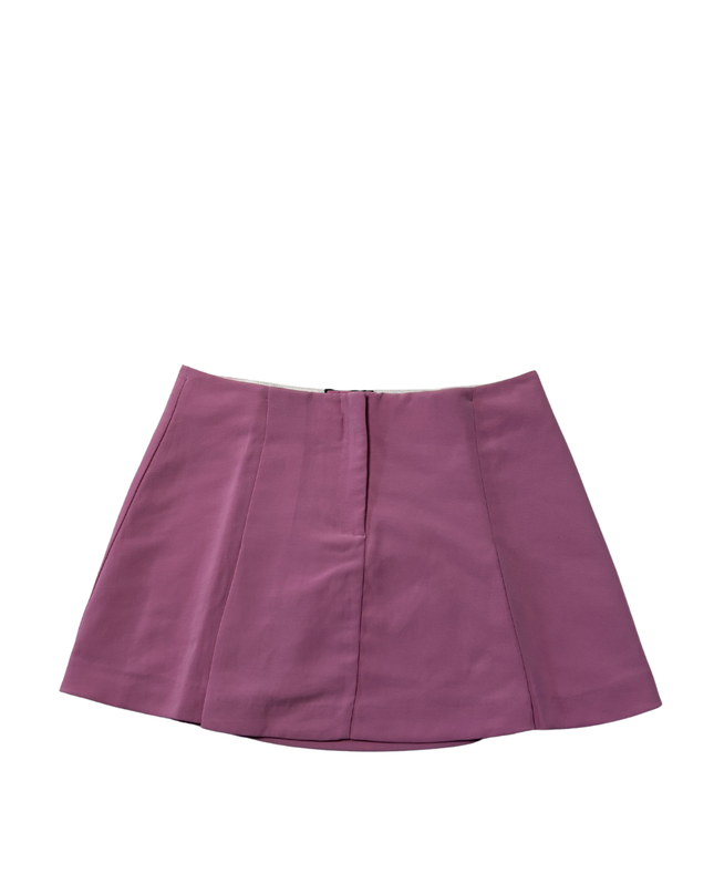 Zara Pink Tailored Pleated Mini Skirt