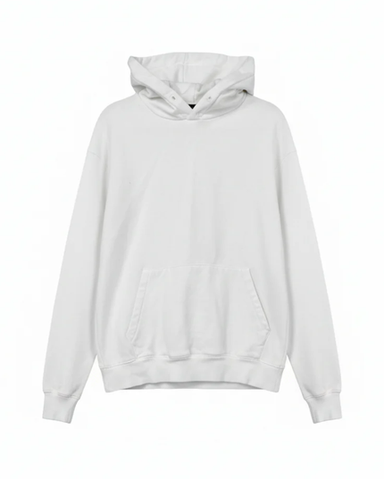 Bershka White Unisex Oversized Hoodie
