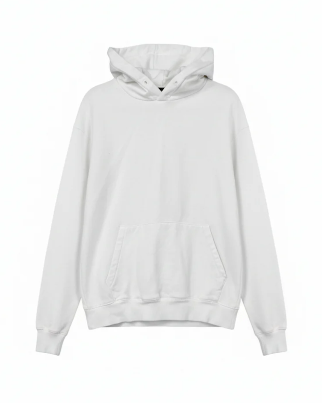 Bershka White Unisex Oversized Hoodie