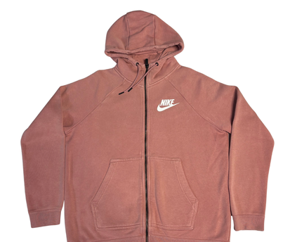 Nike Pink Full-Zip Fleece Hoodie