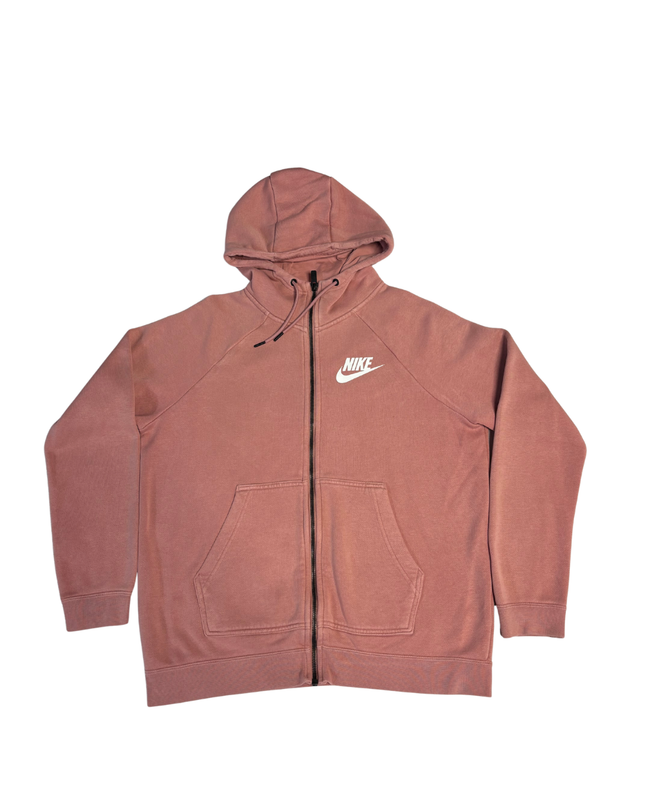 Nike Pink Full-Zip Fleece Hoodie