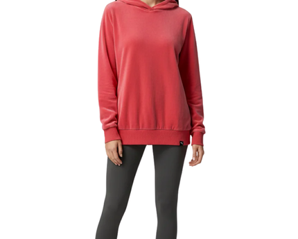 Puma Coral Velour Full-Zip Hoodie