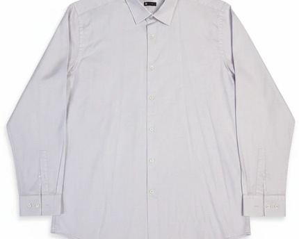 Hugo Boss Lavender Micro Check Long Sleeve Shirt