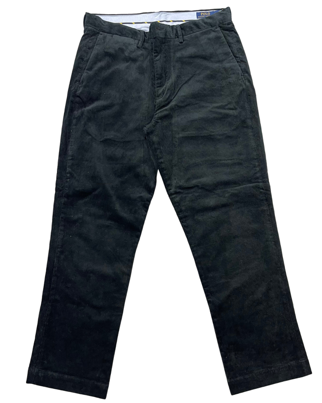 Polo Ralph Lauren Black Stretch Classic Fit Corduroy Pants