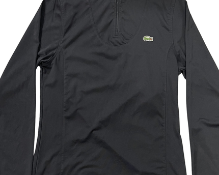 Lacoste Sport Black Quarter-Zip Long-Sleeve Performance Sports Upper