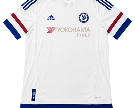 Chelsea FC 2015/16 Away Adidas White  Football Jersey