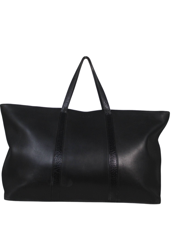 Coach Black Leather Tote Bag