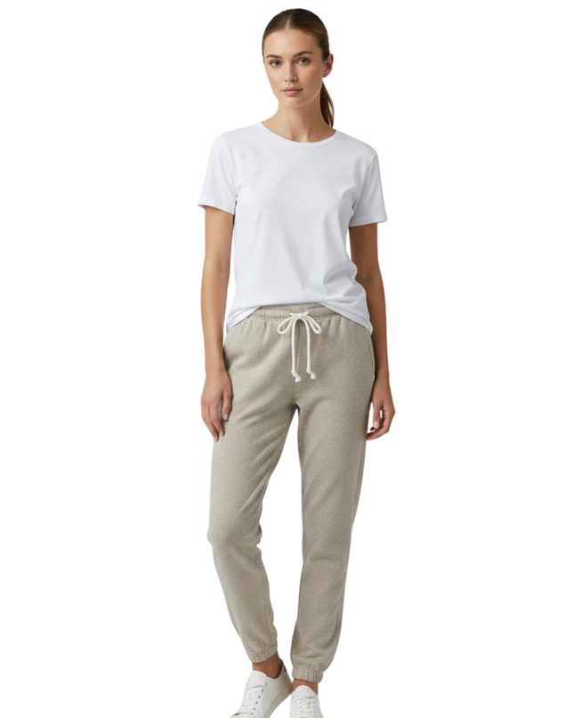ASOS DESIGN Beige Marl Knit Drawstring Jogger Pants