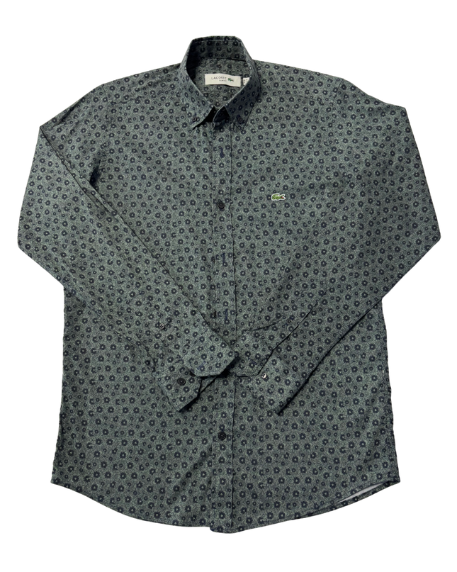 Lacoste Green Floral Slim Fit Shirt