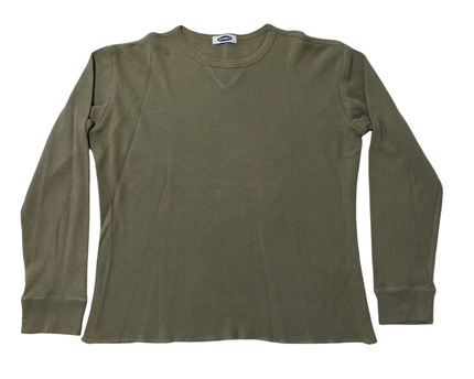 Old Navy Olive Ribbed Long Sleeve T-Shirt