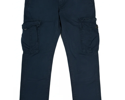 American Eagle Outfitters Dark Navy Slim Straight Cargo Pants