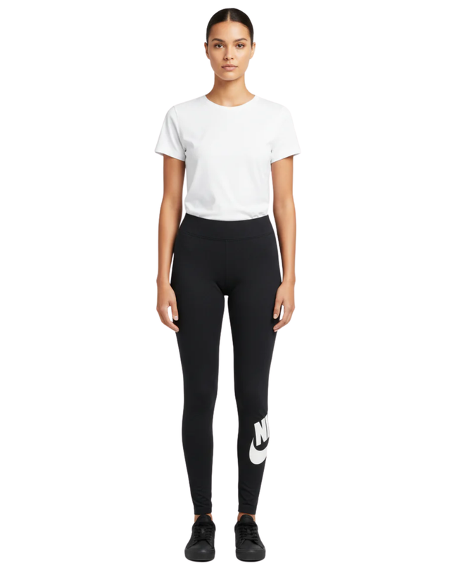 Nike Black Sportswear Essential Graphic Leggings