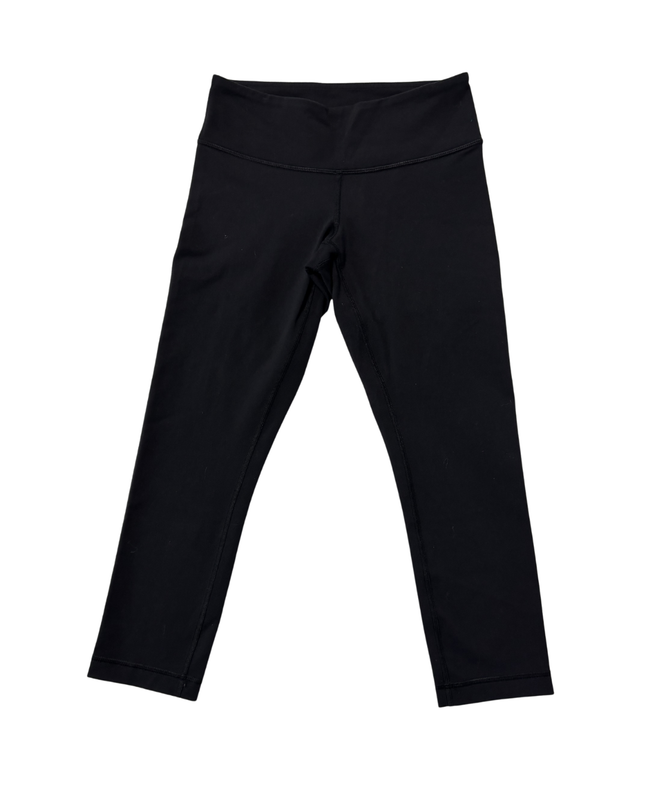 Lululemon Black Low-Rise Cropped Activewear Leggings