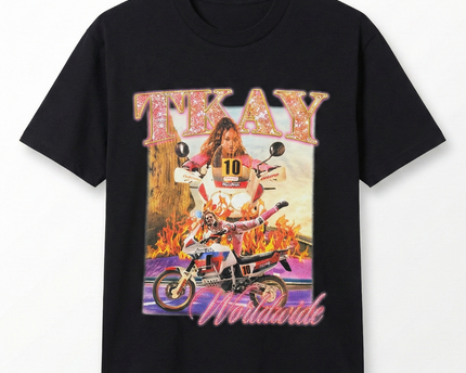 Ascolour Black Tkay Maidza Worldwide Graphic Tee
