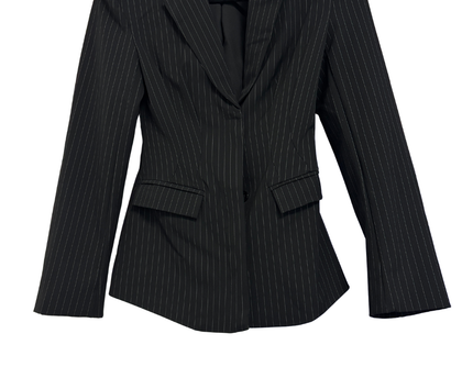 KZN Black Pinstripe Tailored Blazer